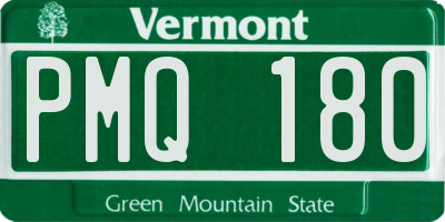 VT license plate PMQ180