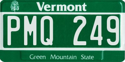 VT license plate PMQ249