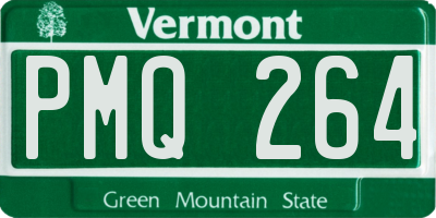 VT license plate PMQ264