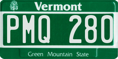 VT license plate PMQ280
