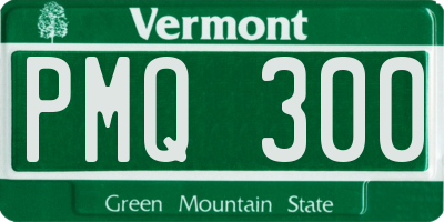 VT license plate PMQ300