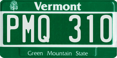VT license plate PMQ310