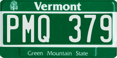 VT license plate PMQ379
