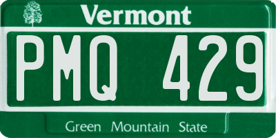 VT license plate PMQ429