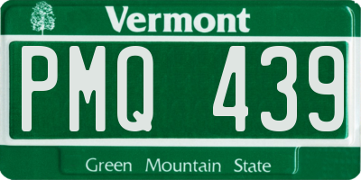 VT license plate PMQ439
