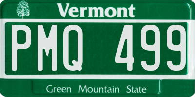 VT license plate PMQ499
