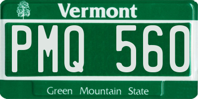 VT license plate PMQ560