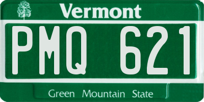 VT license plate PMQ621