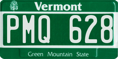 VT license plate PMQ628