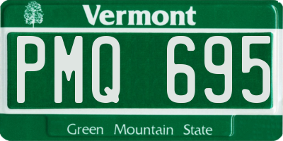 VT license plate PMQ695