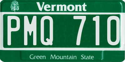 VT license plate PMQ710