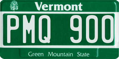 VT license plate PMQ900