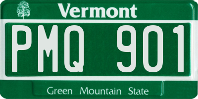 VT license plate PMQ901