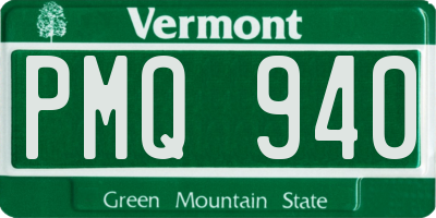 VT license plate PMQ940