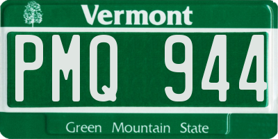 VT license plate PMQ944