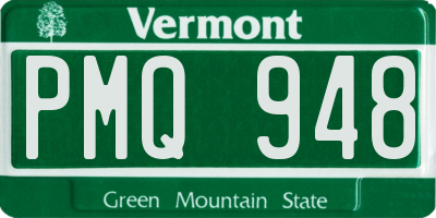 VT license plate PMQ948