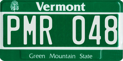 VT license plate PMR048