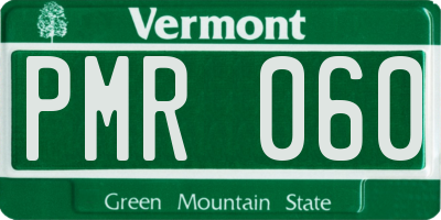 VT license plate PMR060