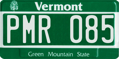 VT license plate PMR085