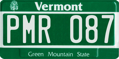 VT license plate PMR087