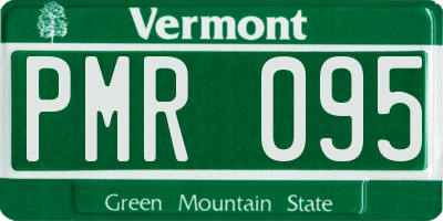 VT license plate PMR095