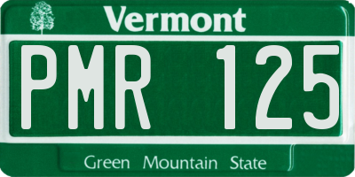VT license plate PMR125