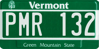 VT license plate PMR132