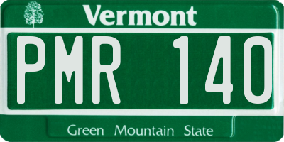 VT license plate PMR140