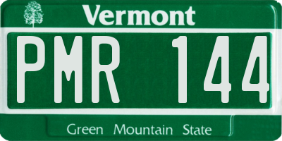 VT license plate PMR144