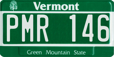 VT license plate PMR146