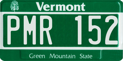 VT license plate PMR152