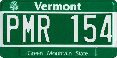 VT license plate PMR154