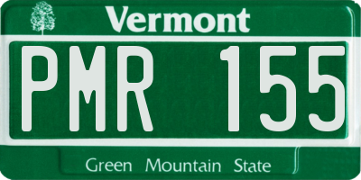 VT license plate PMR155