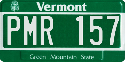 VT license plate PMR157