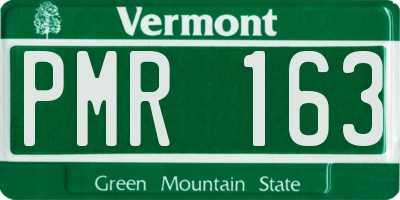 VT license plate PMR163