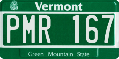 VT license plate PMR167