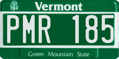 VT license plate PMR185