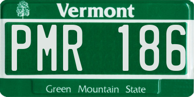 VT license plate PMR186