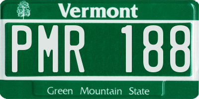 VT license plate PMR188