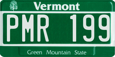VT license plate PMR199