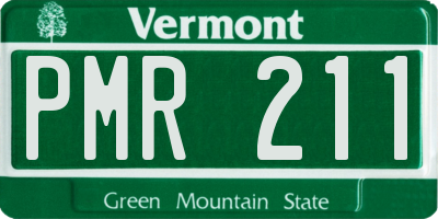 VT license plate PMR211