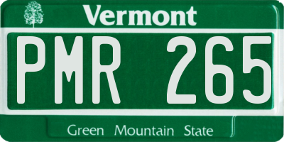 VT license plate PMR265