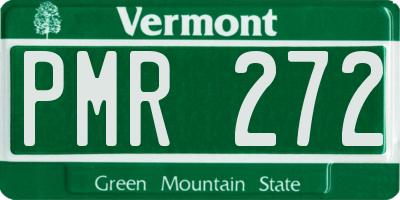 VT license plate PMR272