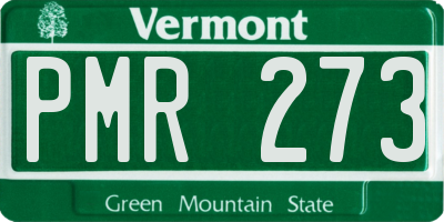 VT license plate PMR273