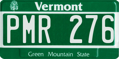 VT license plate PMR276