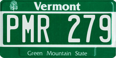 VT license plate PMR279