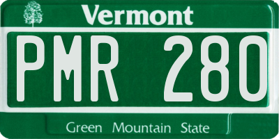 VT license plate PMR280