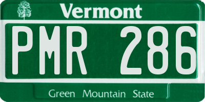 VT license plate PMR286