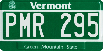 VT license plate PMR295