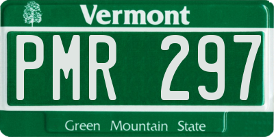 VT license plate PMR297